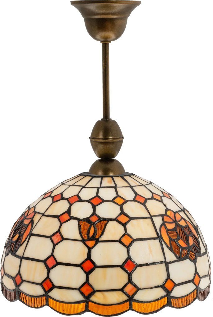 Tiffany stílusú ólomüveg lámpa