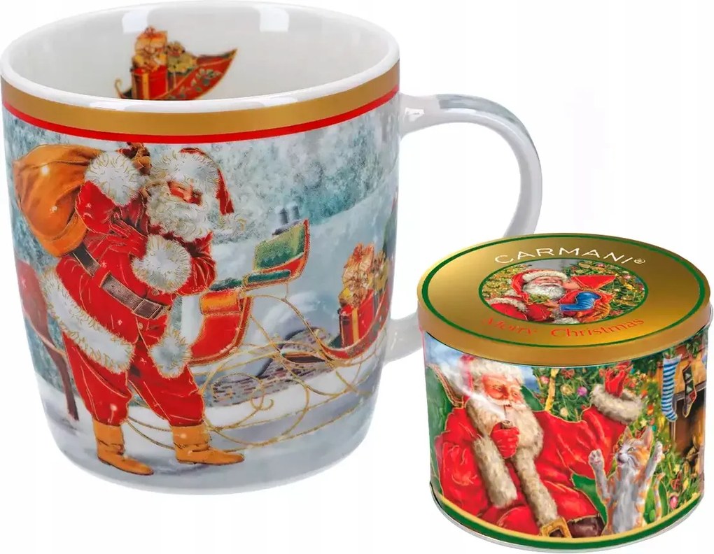 Karácsonyi bögre-Hosszú út a Mikulás előtt 370ml