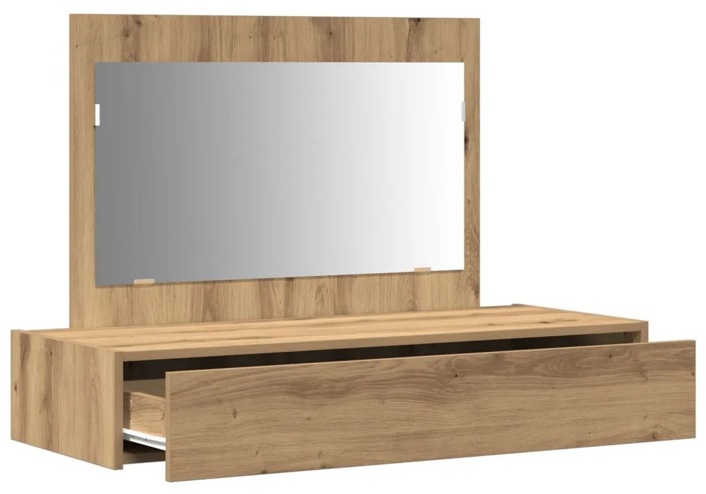 Fali öltözködőasztal Kézműves Tölgy 100x40x70 cm