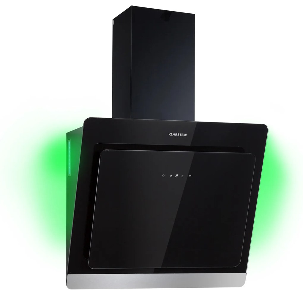 Klarstein Aurora 60 Smart, páraelszívó, 60 cm, 550 m³/ó, kéményes páraelszívó, háttérvilágítás, A++