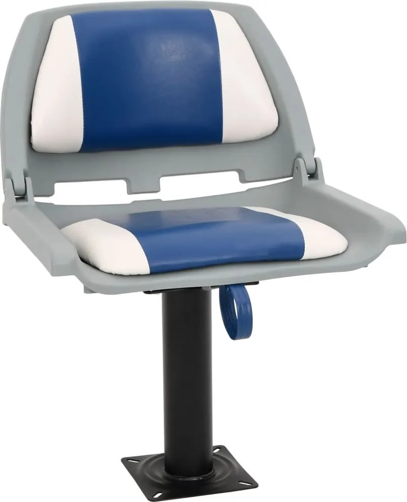 vidaXL 2 részes kék és fehér összecsukható hajóülés 48x51x41 cm