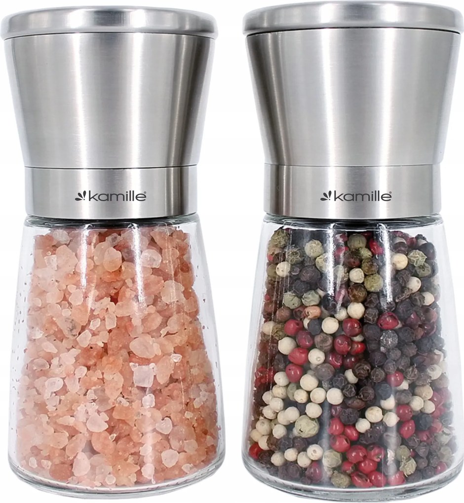 Kézi Daráló 2 Db-os Só-fűszer Daráló Szett Kamille