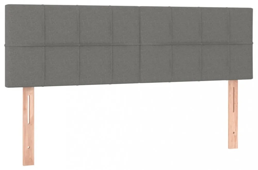 2 db sötétszürke szövet fejtámla 72 x 5 x 78/88 cm