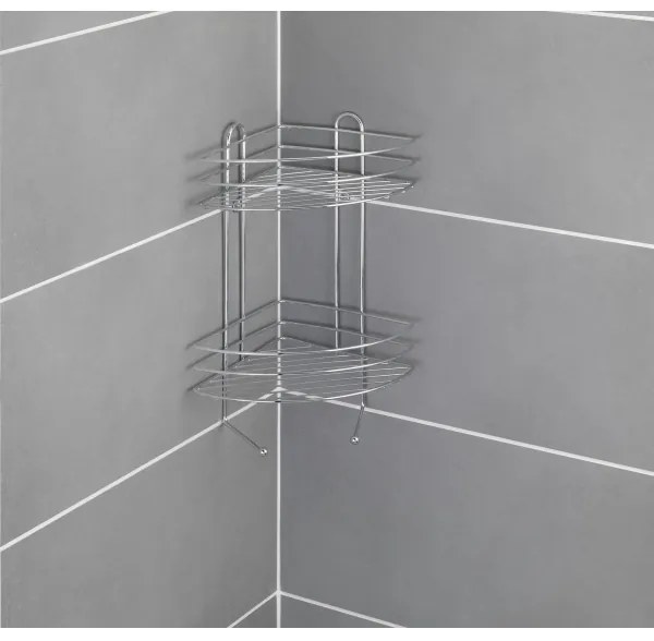 WENKO 15498100 - EXCLUSIVE sarokpolc 23x30,5 cm fényes króm