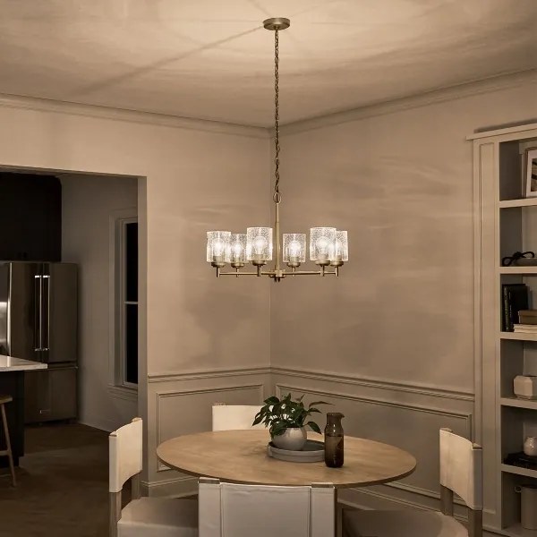 Kichler KL-WINSLOW6-NBR - Csillár láncon WINSLOW 6xE27/60W/230V réz