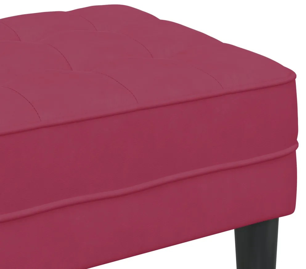 Pad Borvörös 113x57x39 cm Bársony