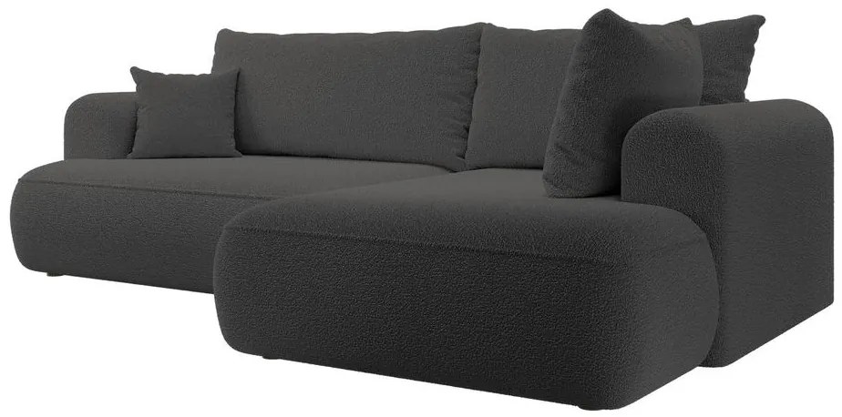 Sarokkanapé Olivo II (J) (sötétszürke + fekete). Akció -15%. 1099262