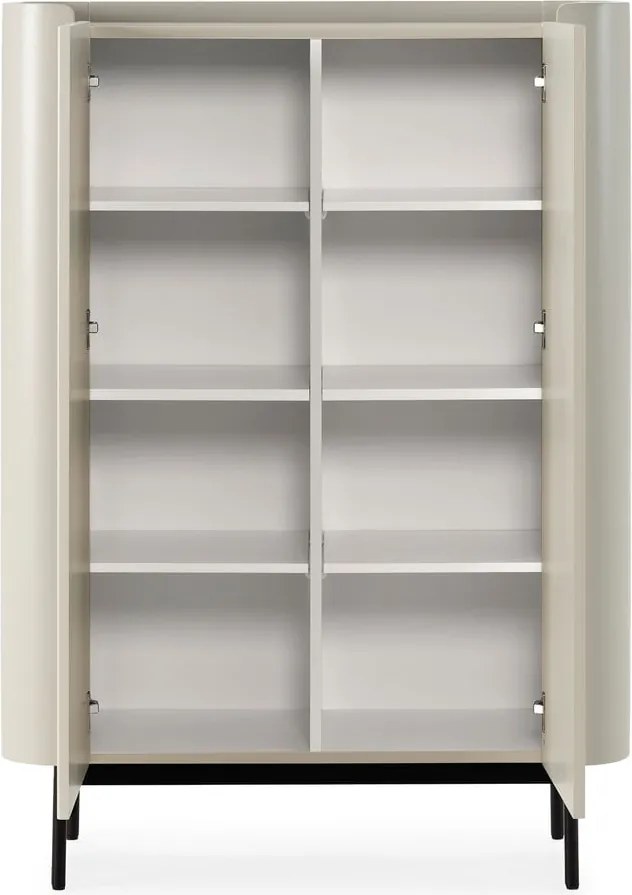 Krémszínű szekrény 100x140x40 cm Willa – MOME