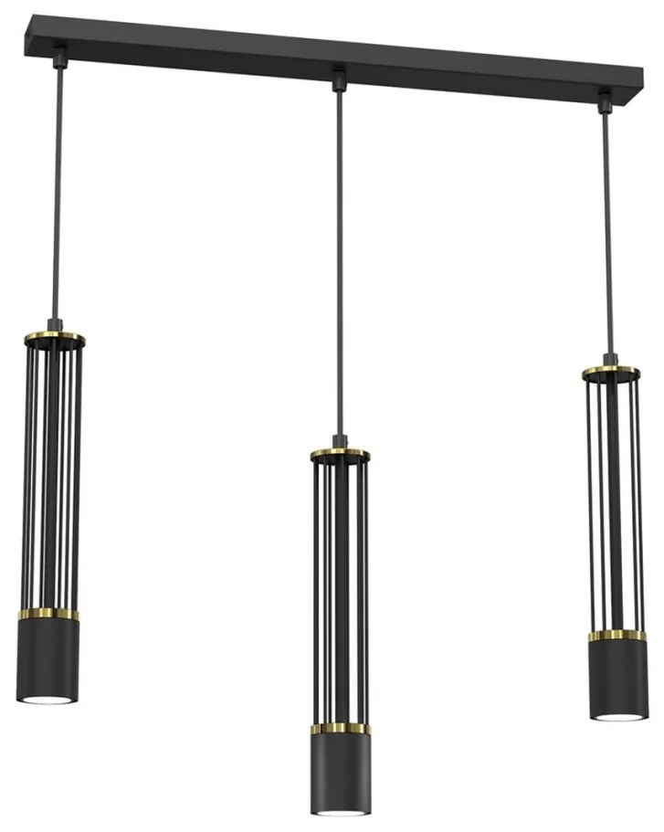 MILAGRO MLP8410 ESTILO Többágú Függesztett Lámpa Fekete GU10 IP20