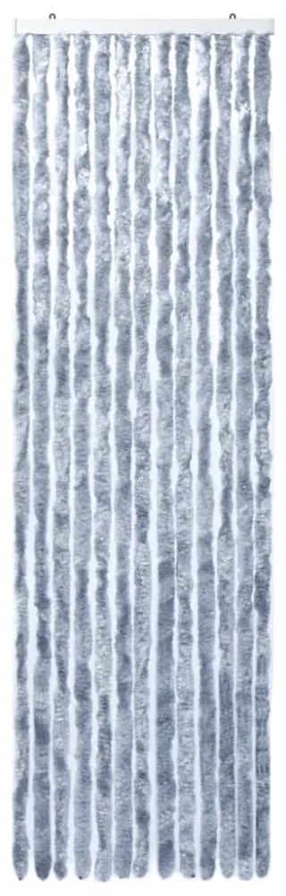 ezüstszínű zsenília rovarfüggöny 90 x 200 cm