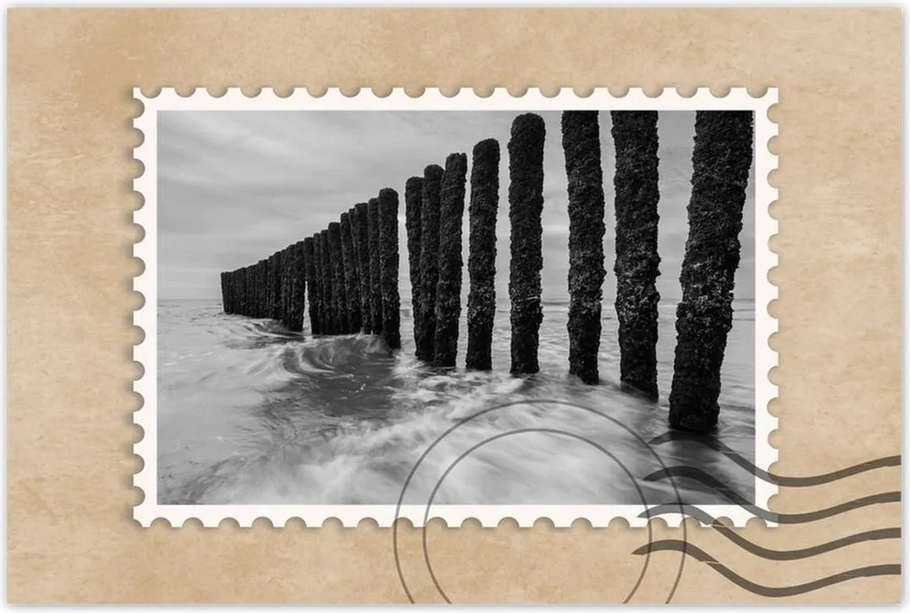 Poszterek 90x60 Hullámtörő Balti-tenger