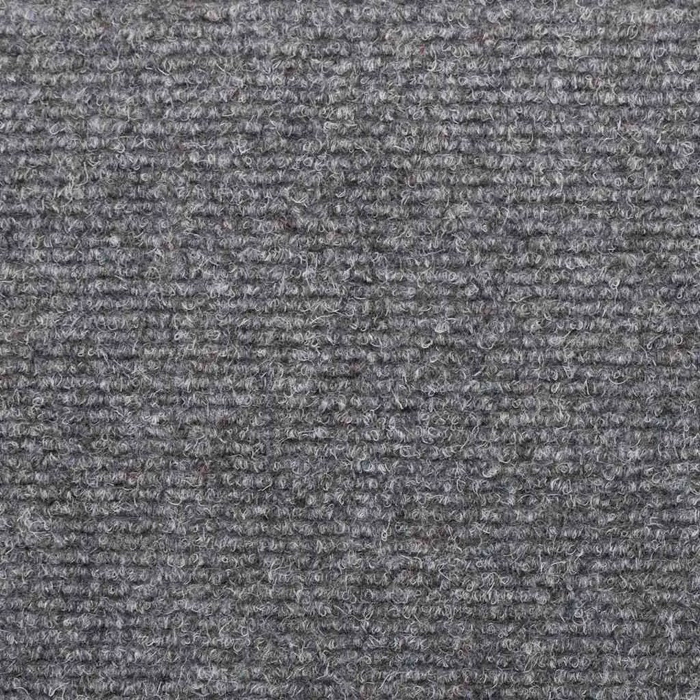 30 db öntapadós lépcsőszőnyeg, világosszürke, téglalap alakú széllel, 65 x 21 x 4 cm