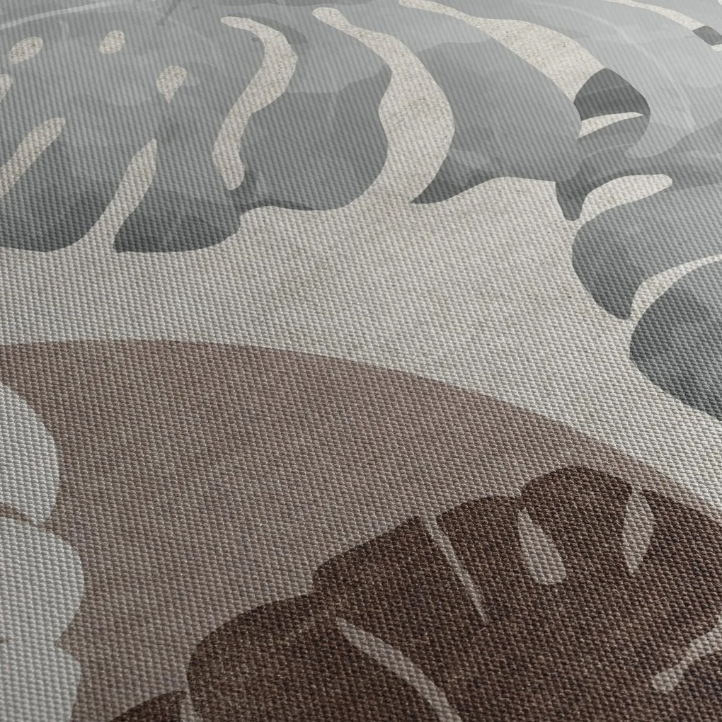 Kép - Design levelekkel (120x50 cm)