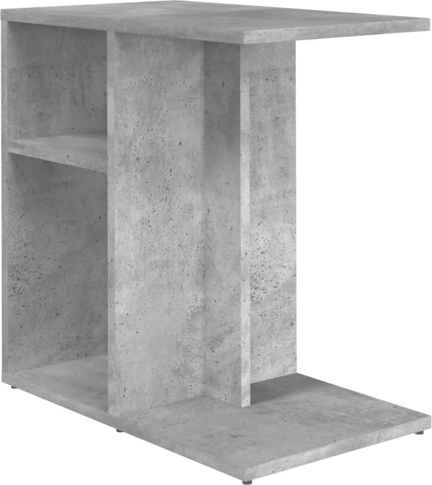 vidaXL betonszürke forgácslap kisasztal 50 x 30 x 50 cm