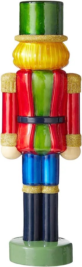 X-MAS üveg LED diótörő 30cm, piros