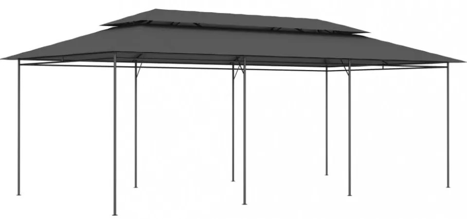 antracitszürke pavilon 600 x 298 x 270 cm