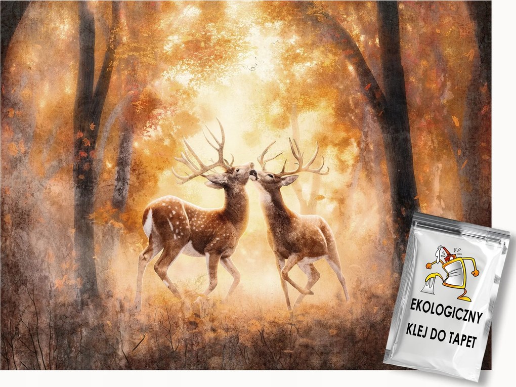 Fotótapéta Flizelina Természet Erdő Állat Szarvas Ősz 300x210 ragasztó