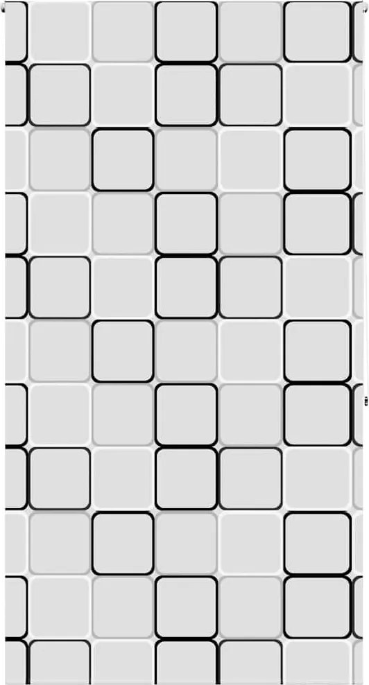 vidaXL zuhanyzó redőny 130x240 cm szövet szélessége 126 cm