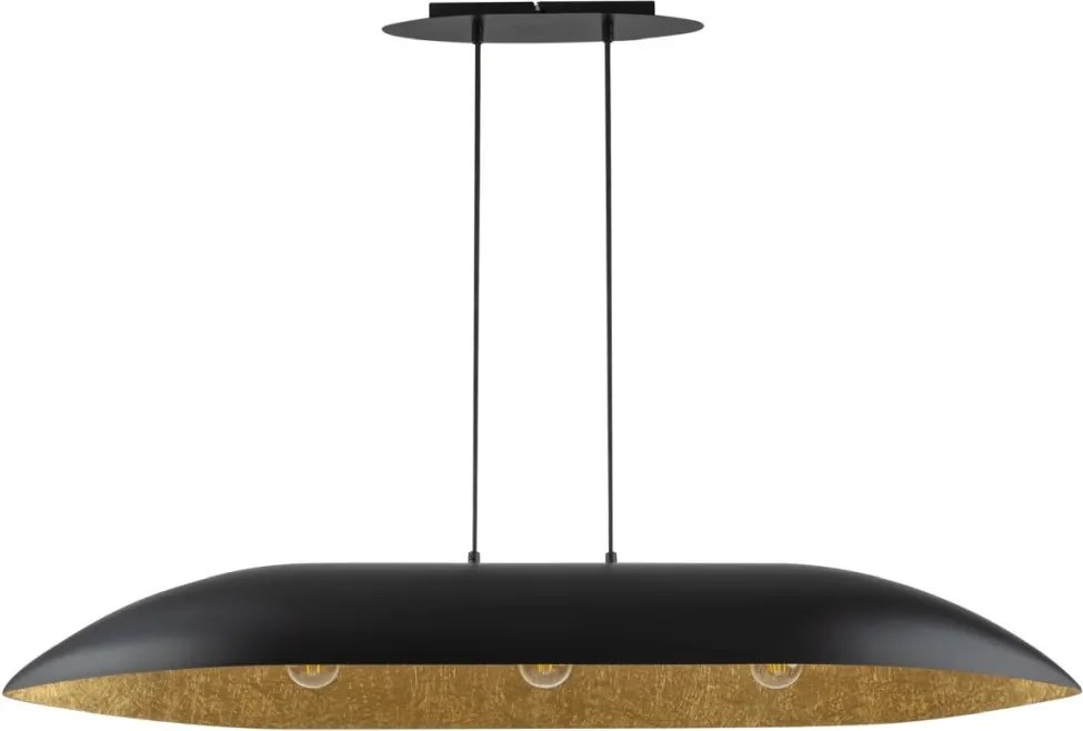 SIGMA LIGHTING 40632 GONDOLA Modern Függesztett Lámpa Fekete, Arany E27 IP20
