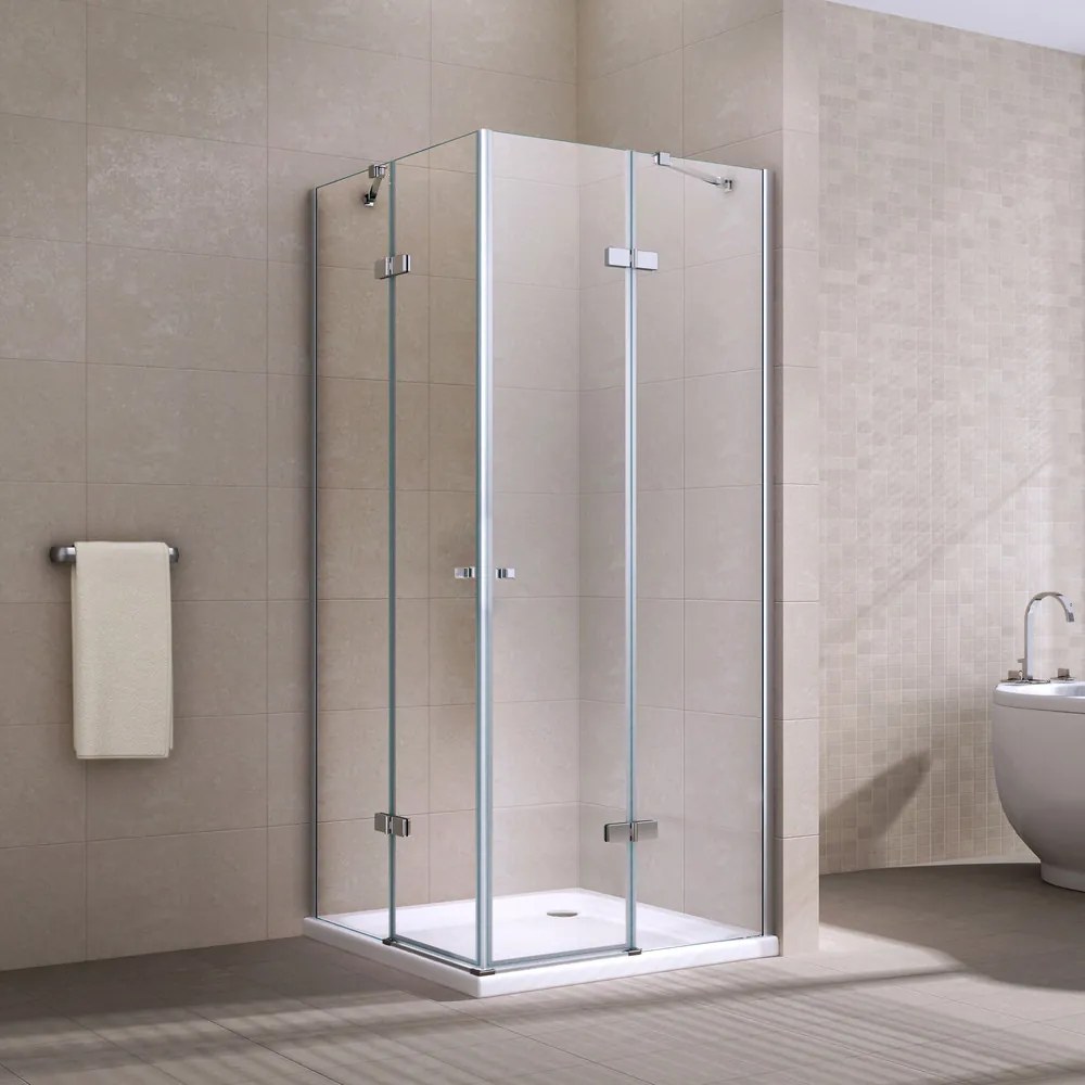 Elba || zuhanykabin 100x100, 195cm, 6mm, NANO