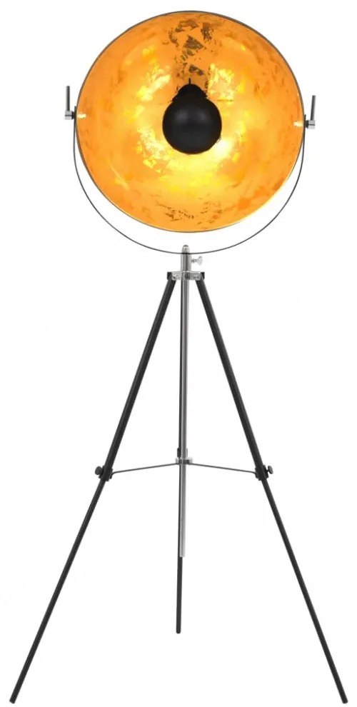 vidaXL fekete-arany állólámpa E27 51 cm