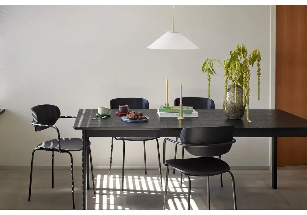 Fekete étkezőasztal 95x195 cm Dapper – Hübsch