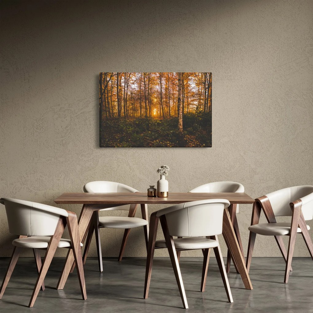 Egy őszi erdő képe (90x60 cm)