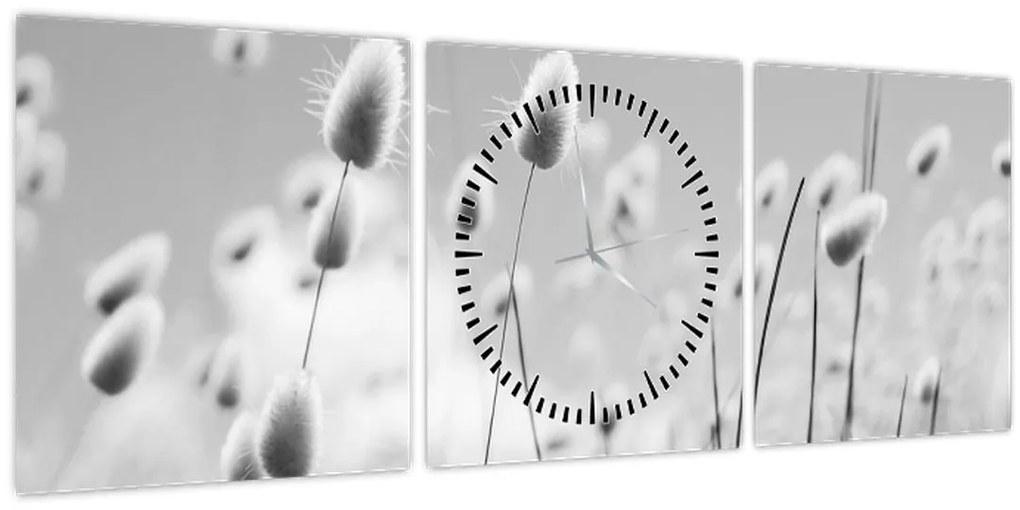 Kép - Boho nyuszi farok fű (órával) (90x30 cm)