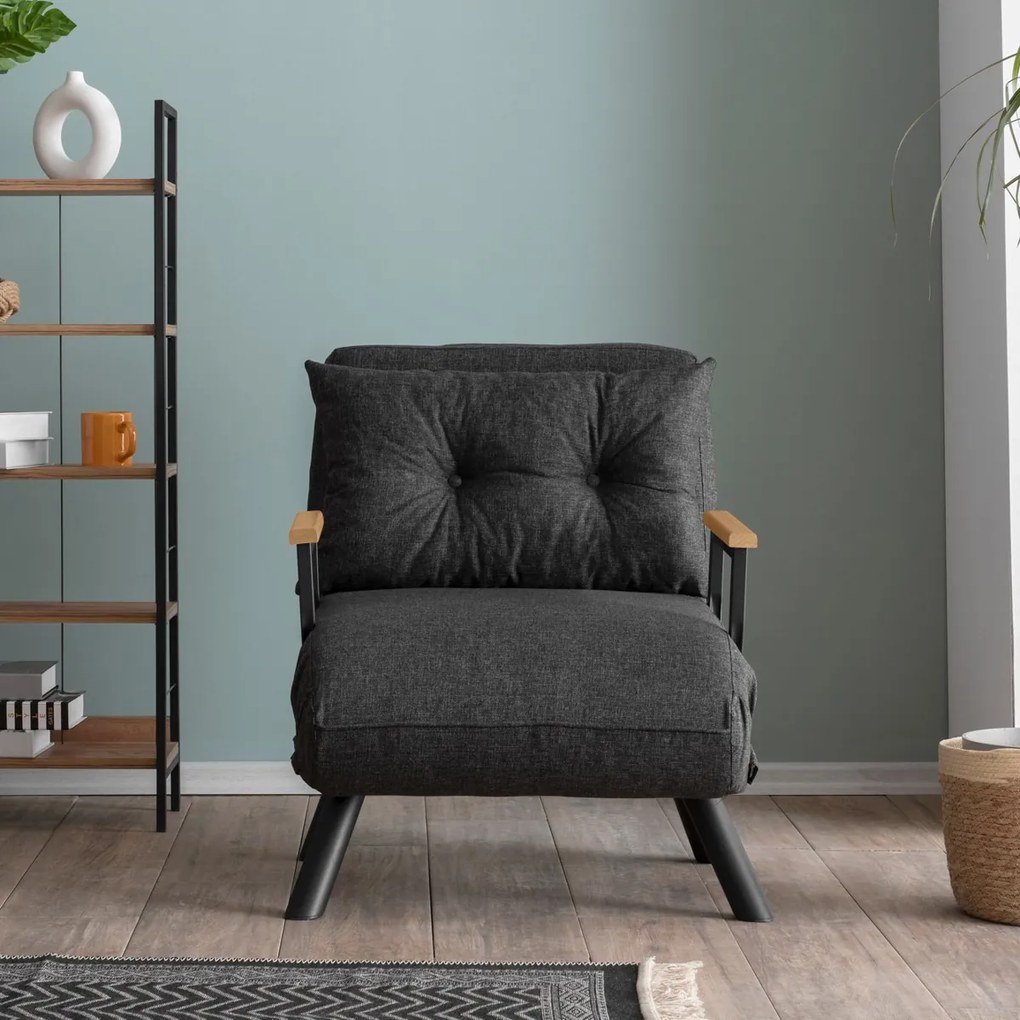 Sando Single Dark Grey fotel
