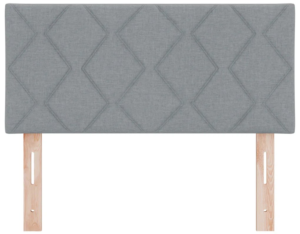 Fejtámla LED -es lámpákkal Állítható Világosszürke 90 cm szövet