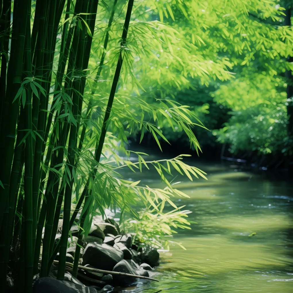 Poszter 80x80cm Bambusz nyugalom