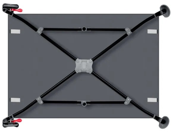 Lionelo - Utazóágy LAURA beton-szürke