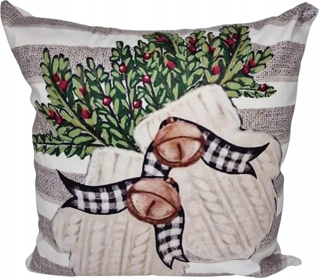 Karácsonyi párnahuzat Csingiling kesztyű 45x45
