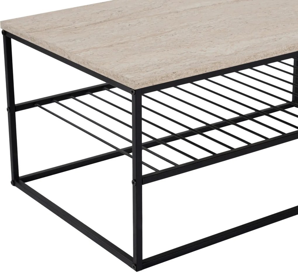 Asude - Black, Travertine
