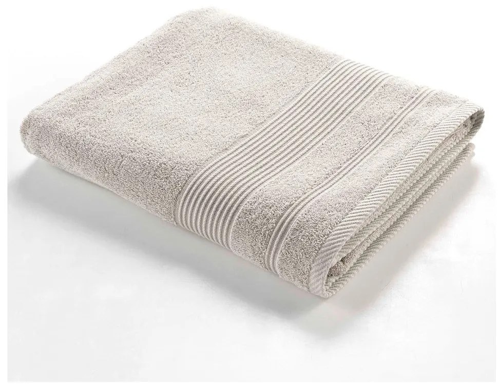Bézs frottír pamut fürdőlepedő 90x150 cm Tendresse – douceur d'intérieur