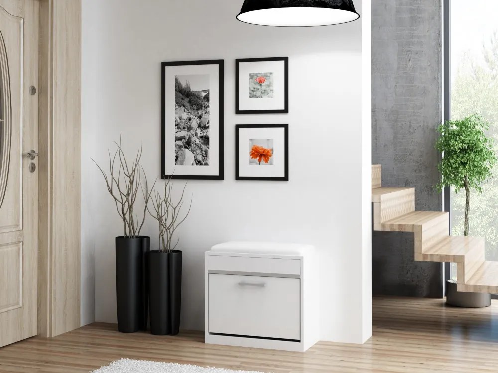 Drohmo Milano cipősszekrény, fehér