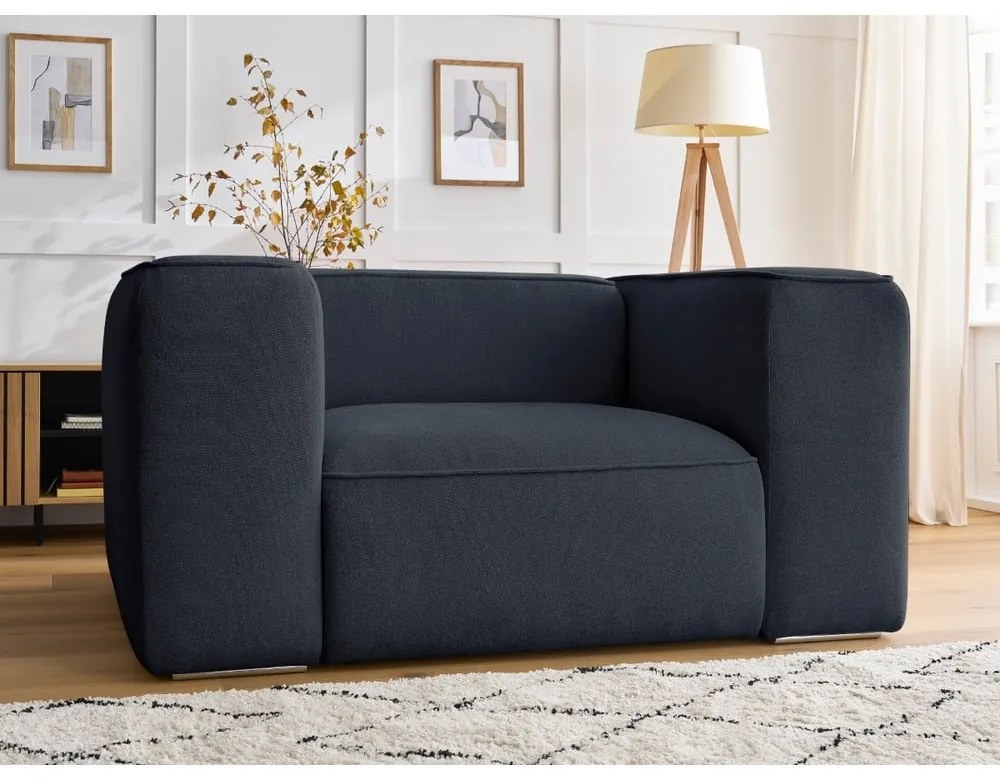 Sötétkék fotel Zephyr – Bobochic Paris