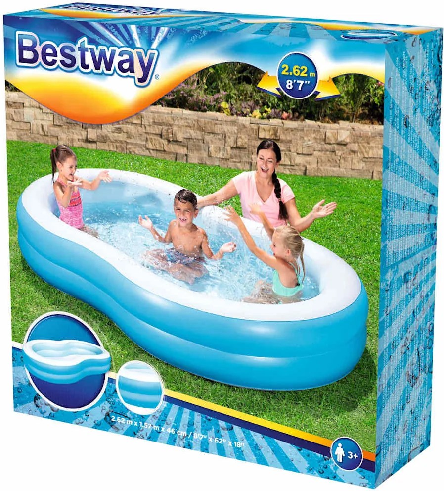 Bestway Big Lagoon családi medence 262 x 157 x 46 cm
