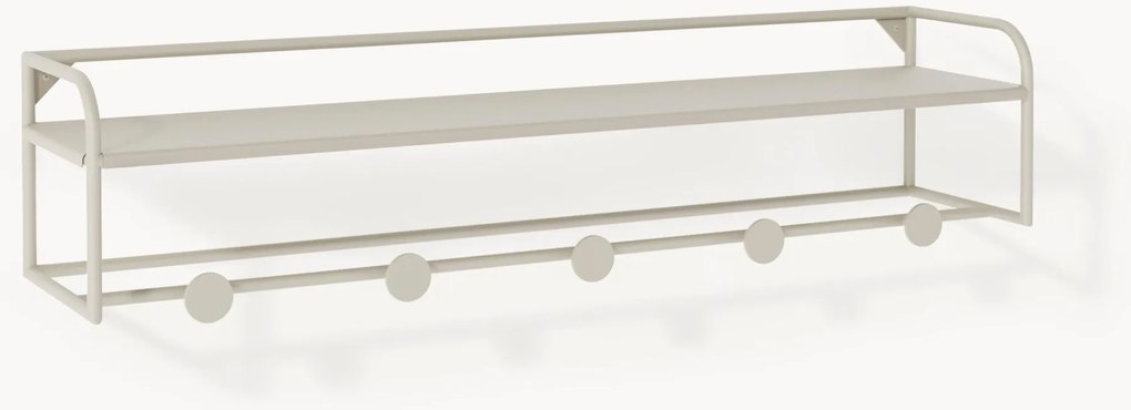 Akasztós fogas 92 x 21 cm fém Westwing Collection bézs árnyalatok