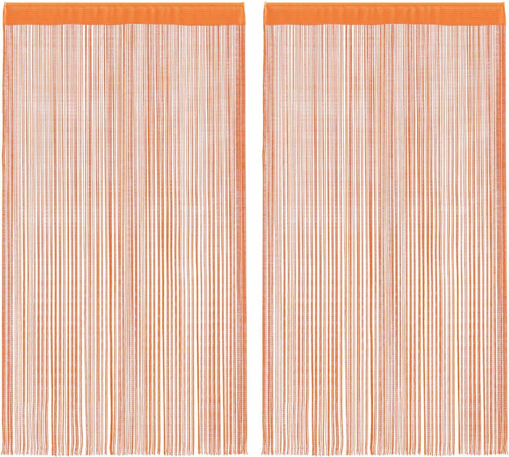 vidaXL 2 db narancssárga zsinórfüggöny 140 x 250 cm