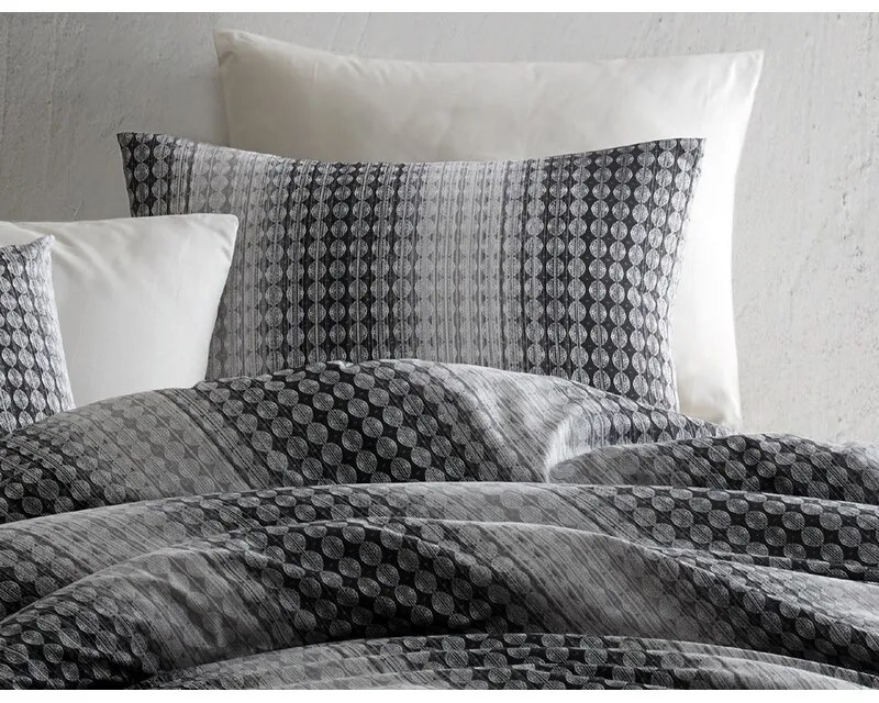 BedTex Pamut ágynemő Oberon szürke, 220 x 200 cm,2 db 70 x 90 cm