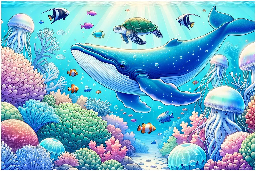 Kép – Víz alatti világ (90x60 cm)