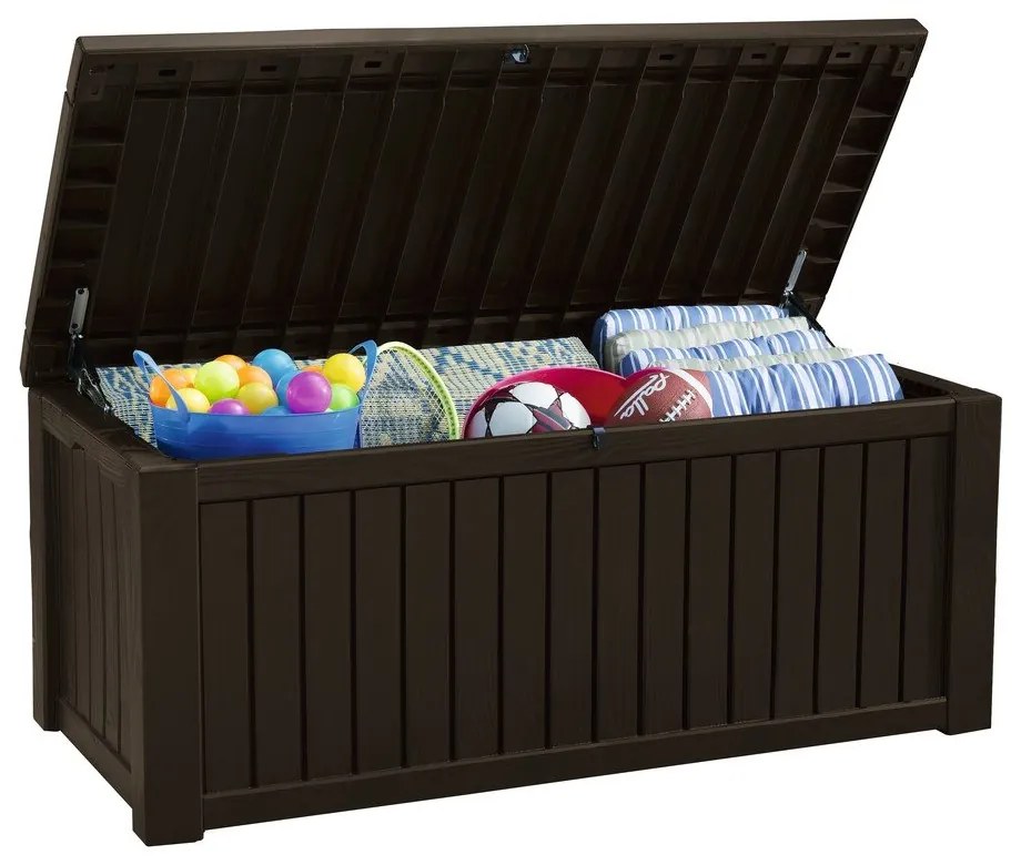 Sötétbarna kerti tárolódoboz – Keter