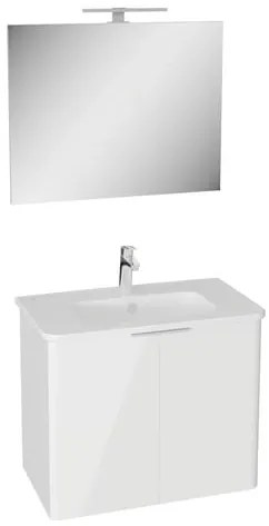 Fürdőszoba szett mosdóval VitrA Mia 75x62,5x44,5 cm fehér fényes MIASETPR80BB
