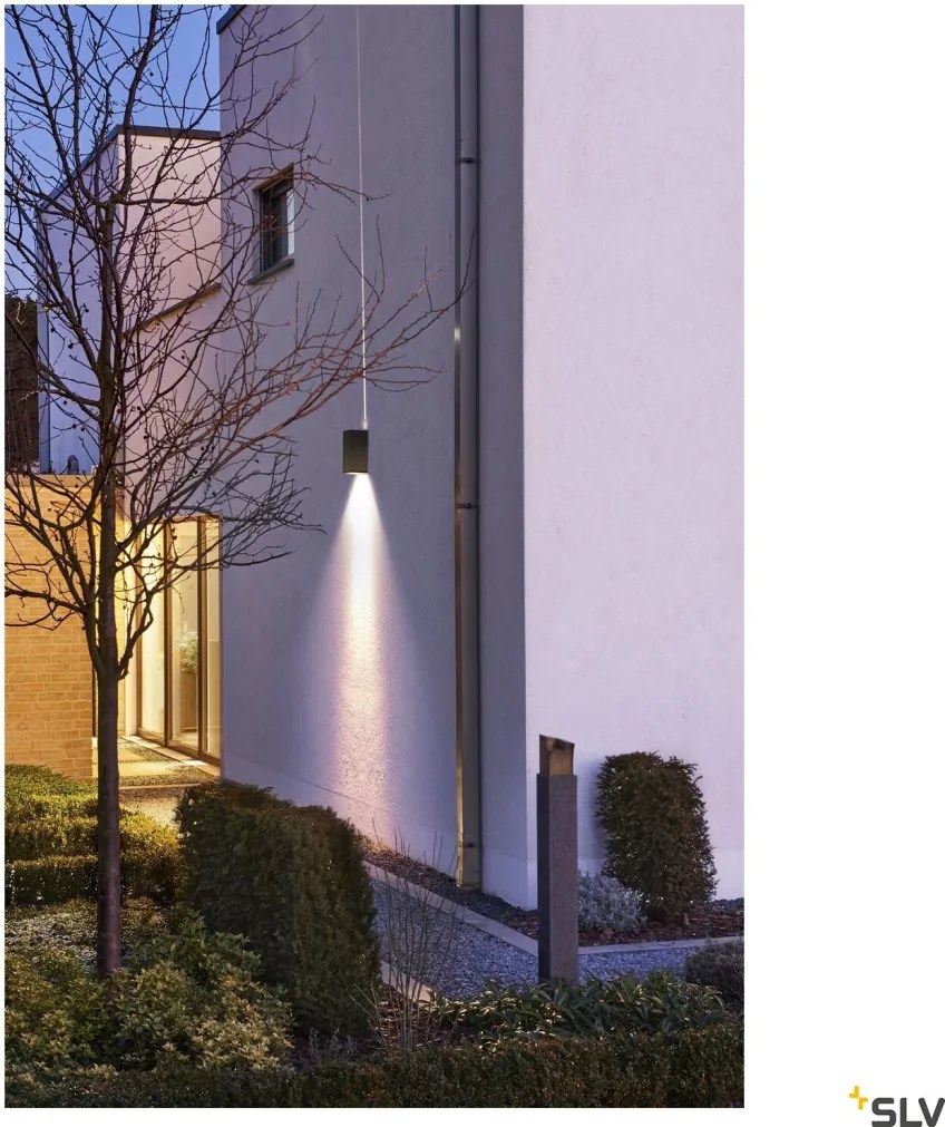SLV 234515 THEO Modern Kültéri Fali Lámpa Antracit LED IP44