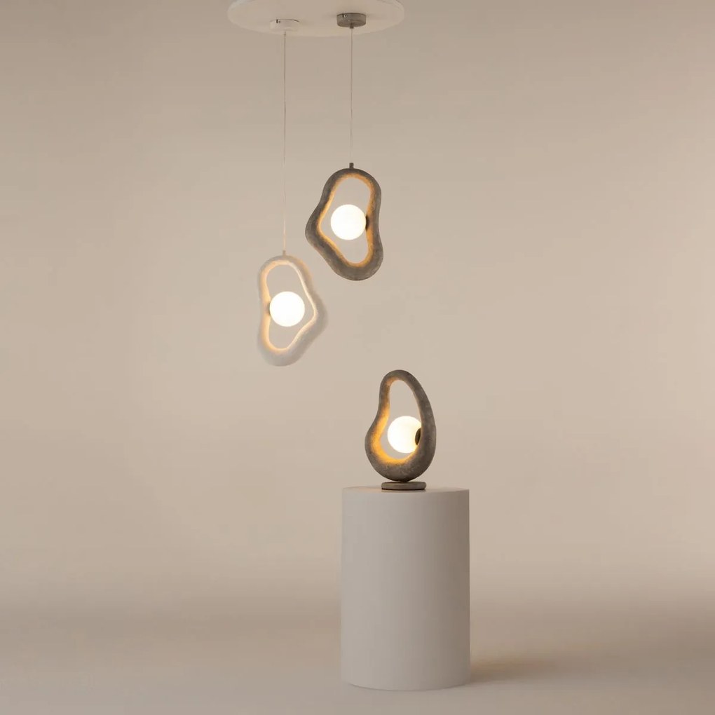 Maytoni modern asztali lámpa opus fehér szürke mymod380tl-01gr