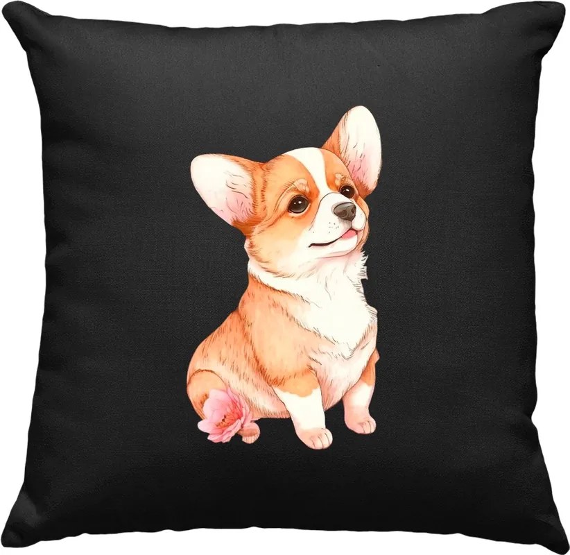 Kutya párna Kutya Virágok Kedves 5 Fekete