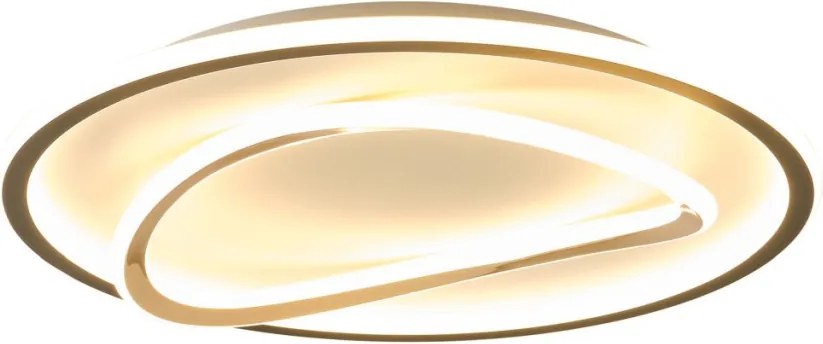 ZUMA LINE MX3889-1A-3BGT LENS Kerek Mennyezeti Lámpa Fekete, Arany LED IP20