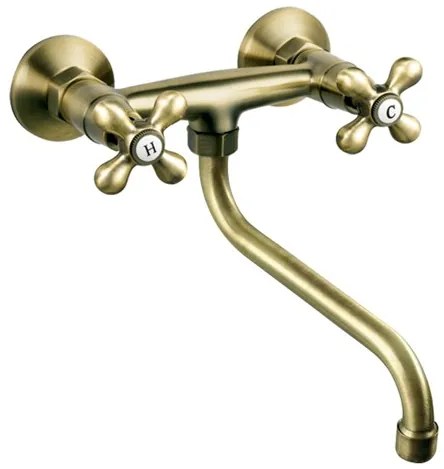 Novaservis Ferro Antica mosogató csaptelep forgó karral 150 mm bronz BAI5BR