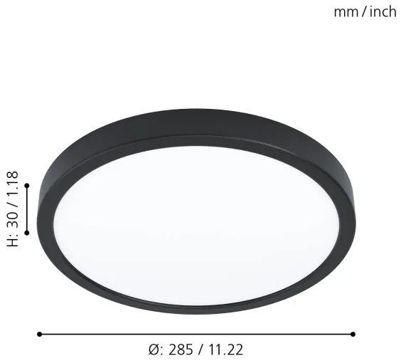 Eglo 99235 - LED mennyezeti lámpatest FUEVA 5 LED/20W/230V